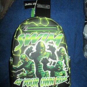 Loungefly Universal Monsters Creature From The Black Lagoon Mini Backpack NEW